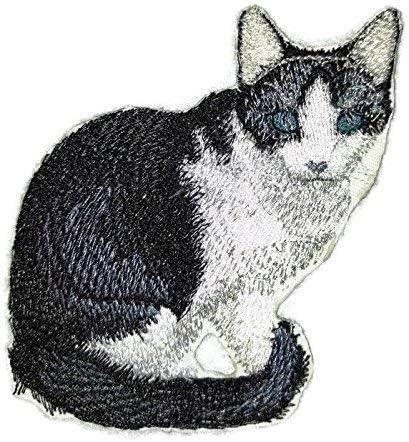 דיוקנאות חתולים מותאמים אישית מדהימים [Trixie Cat] ברזל רקום על תיקון/תפירה [4.5 x 4] תוצרת ארהב]